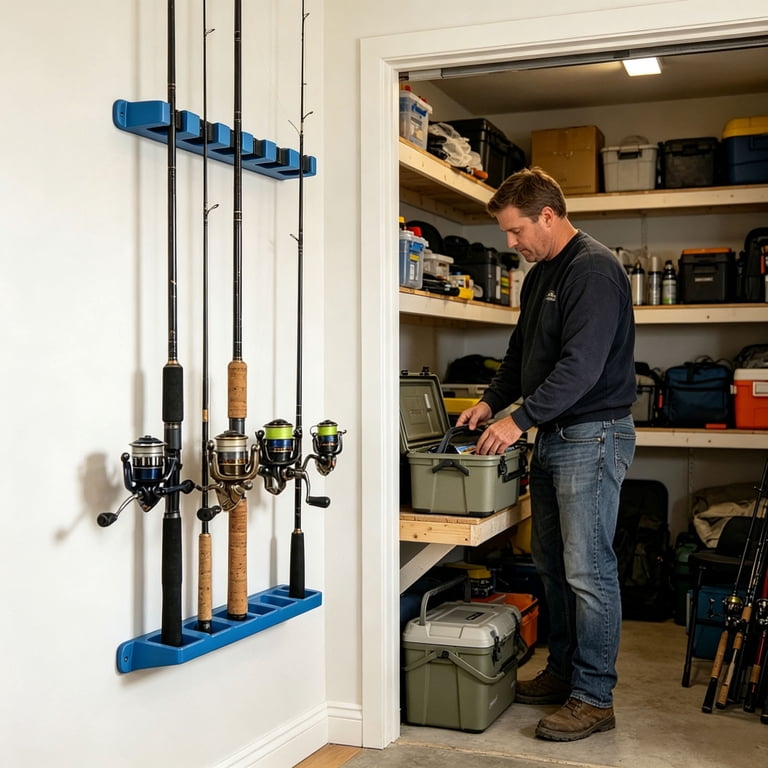 best fishing pole storage Amazon Sellers: Best Rod Racks or fishing cabins F-Series Fish Storage Rack |
