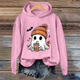 thumbnail image 2 of WZXFASHION Autumn Ladies Casual Comfortable Plus Velvet Fresh Sweet Color Matching Sweater Female Up To 50% Off pullover zip up hoodie, 2 of 4