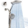 thumbnail image 1 of Combo de cabezal de ducha MakeFit Dual Rainfall de 8 pulgadas con dispositivo portátil, 1 of 6