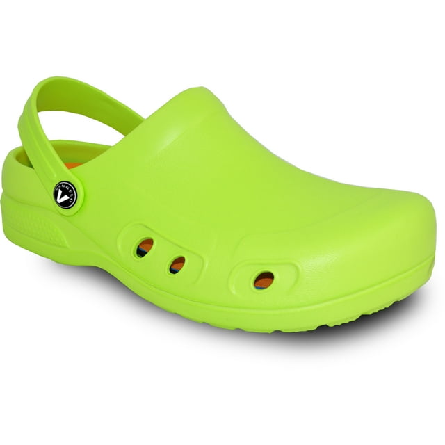 vangelo Sabot Professionnel Antidérapant pour Femmes et Hommes Chaussure de Travail Chaussure d'Infirmière Chaussure de Chef RITZ LIME