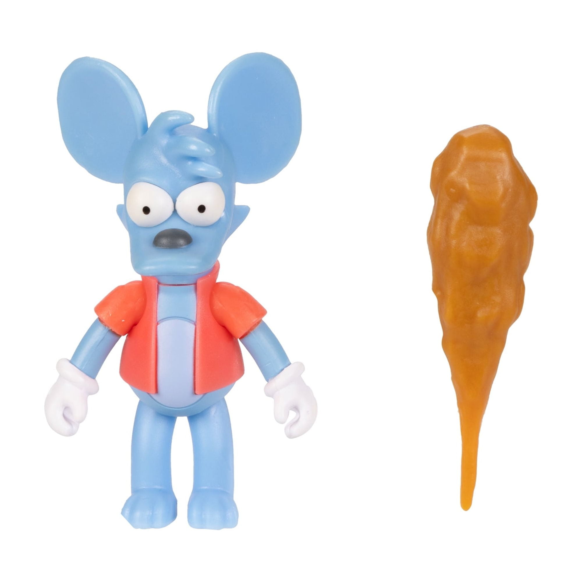 The Simpsons 2.5 inch Tall Scaled Collectible Itchy with Club Action Figure for Child Ages 4+