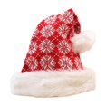 thumbnail image 1 of Gorro navideño de punto, divertido gorro navideño para decoración festiva de Año Nuevo. Copos de nieve rojos, 1 of 9