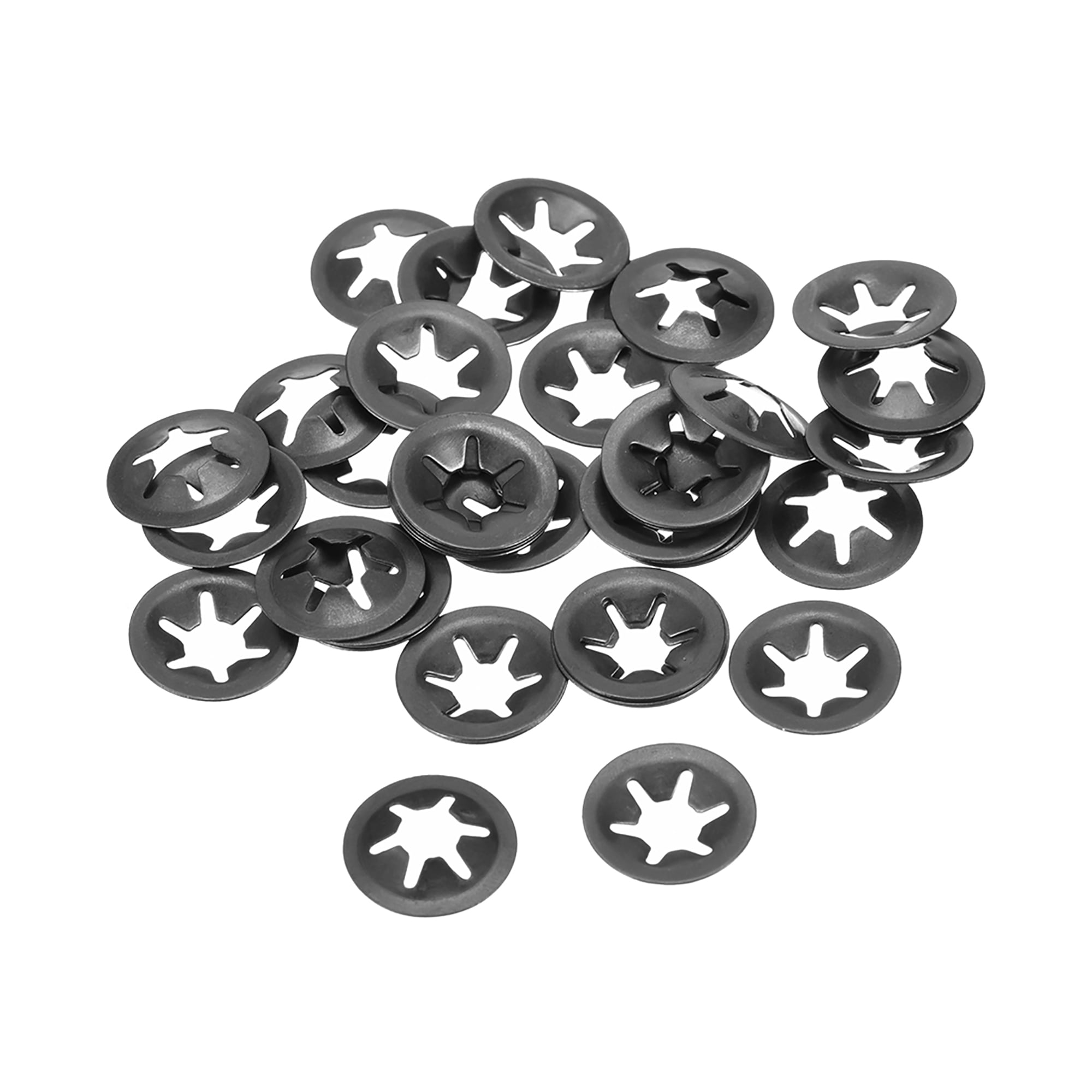 M6 Starlock Washer 5.5mm I.D. 16mm O.D. Push On Lock Speed Clip 65Mn