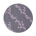 thumbnail image 1 of Floral Mouse Pad for Computers, Spring Japanese Sakura Branches Full Blossom Modern Oriental Composition, Round Non-Slip Thick Rubber Modern Gaming Mousepad, 8" Round, Taupe Pale Pink, by Ambesonne, 1 of 2
