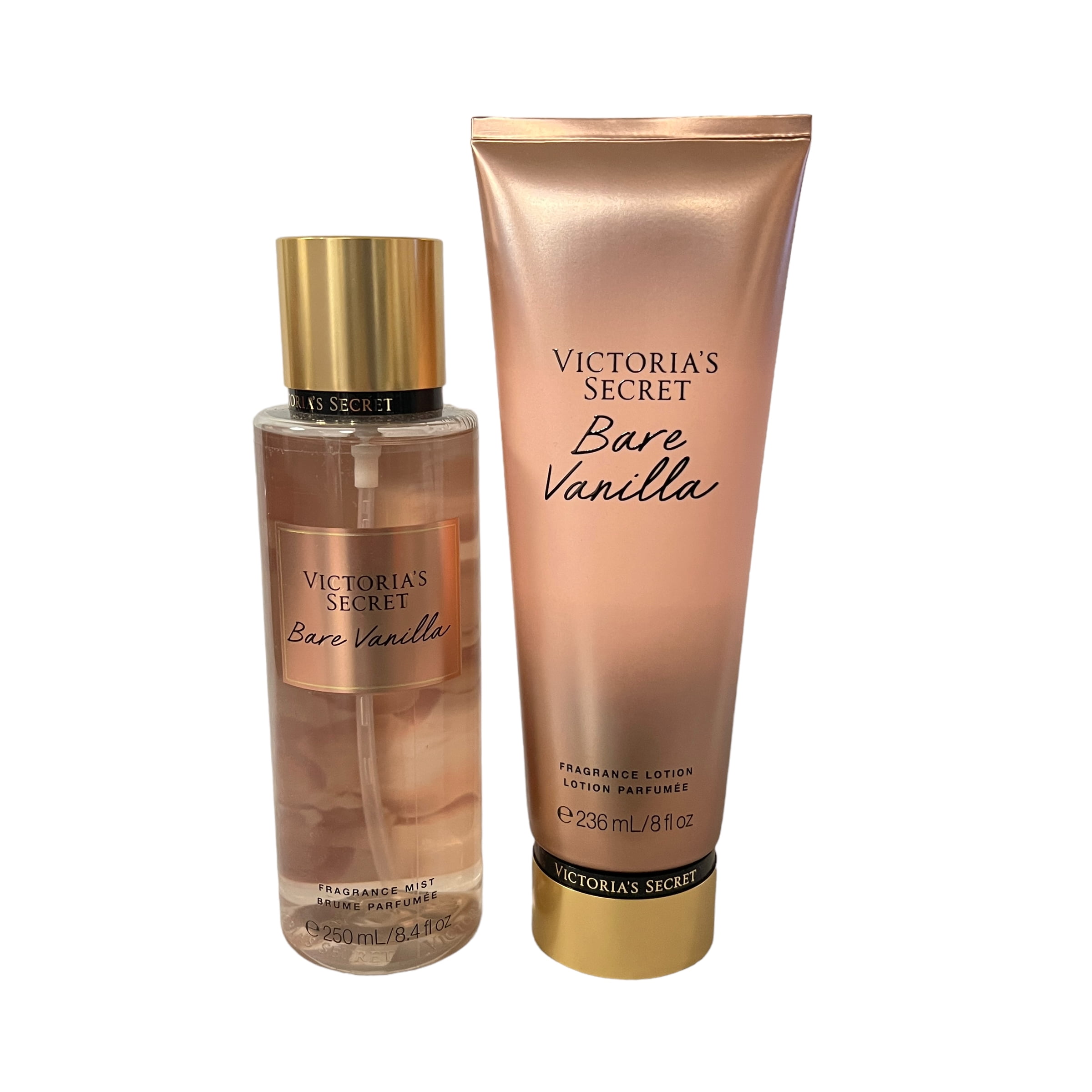Victoria's Secret Bare Vanilla Fragrance Lotion and Body Mist Set