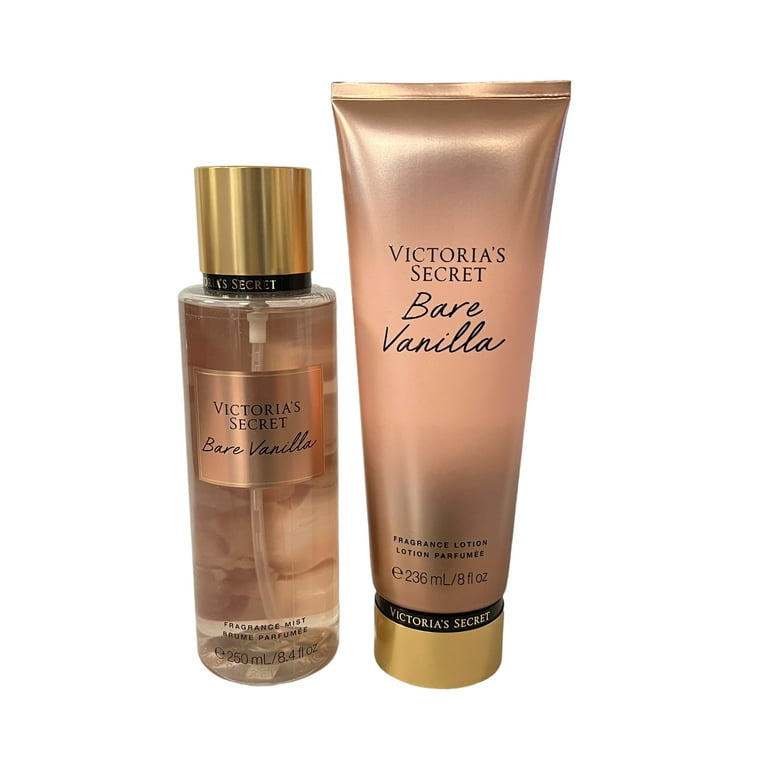 Victoria s Secret Bare Vanilla Body Mist and Fragrance Lotion Set