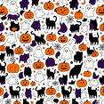 thumbnail image 6 of CQXIDFH Halloween Button Down Pajamas for Women Spooky Ghost Pumpkin Black Cat Print Short Sleeve Pj Set Soft Holiday Sleepwear Cute Two Piece Nightwear, 6 of 6