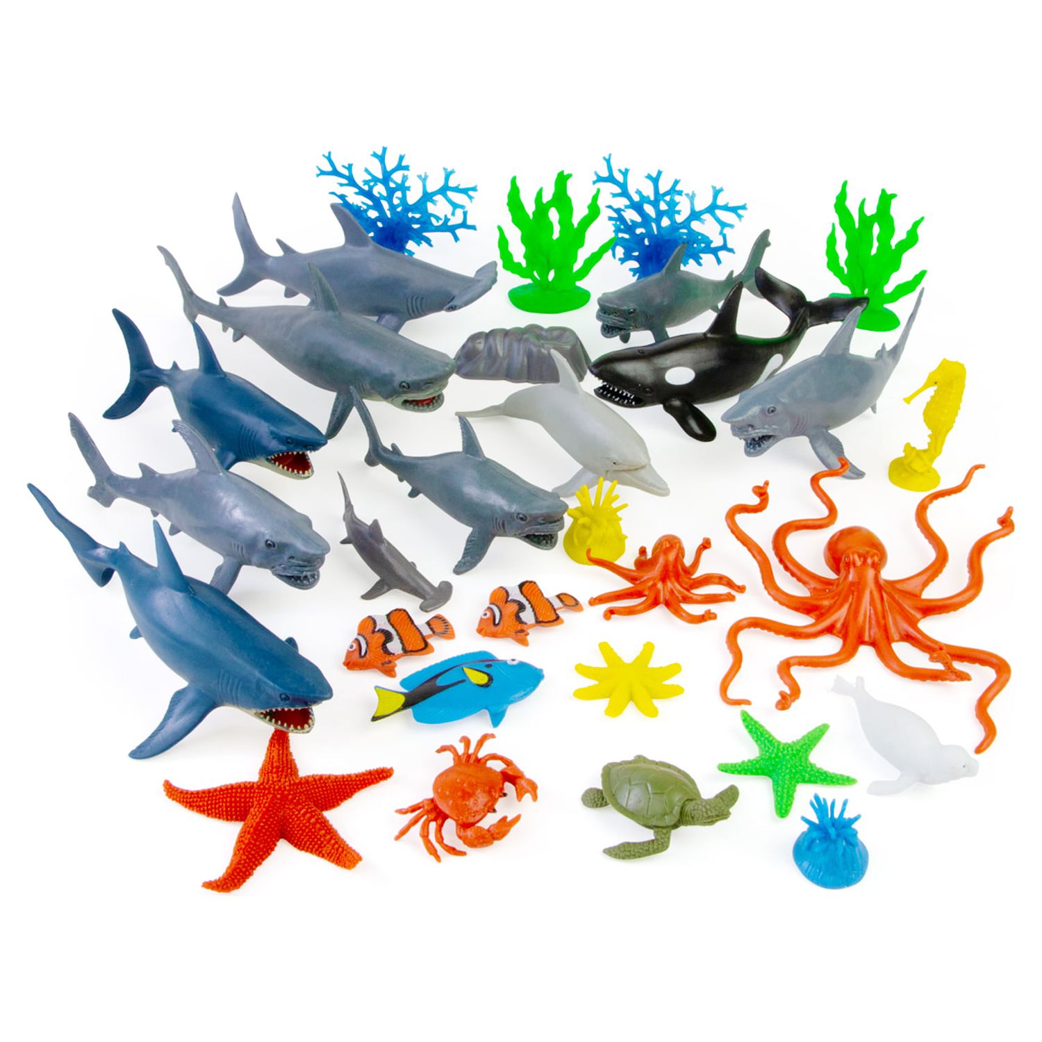 Adventure Force 40-Piece Jumbo Bucket Play Set, Ocean Animals - Walmart.com