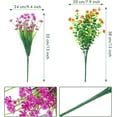 thumbnail image 4 of 36 Bundles Artificial Flowers Outdoor, UV Resistant Faux Artificial Plants Shrubs Flower Bulk for Hanging Planter Porch Window Home Wedding Spring Summer Decor (Bright Colors), 4 of 5