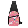 thumbnail image 3 of Disketp Sling Backpack,Multipurpose Crossbody Shoulder Bag Travel Hiking Daypack-Yoga Unicorn, 3 of 6