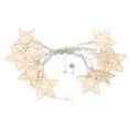 thumbnail image 1 of Guirnalda de luces LED de ratán con forma de estrella, alimentada por batería, para fiestas de cumpleaños, 1 of 6
