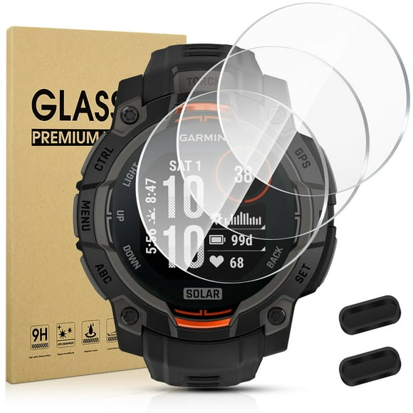 Protector de pantalla Suoman para Garmin Instinct 3 AMOLED de 45 mm, paquete de 3
