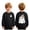 F6-Black, variant on sdbrld Boys Halloween Ghost Print Shirt Trick or Treat Long Sleeve T-Shirt Boo Tee Top Kids Winter Clothes Sky Blue Sizes 5-6 Years