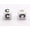 C, variant on U8MO 500 White with Black Acrylic Alphabet Letter "A-Z" Acrylic Cube Pony Beads 6X6mm-W