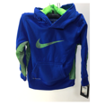 thumbnail image 2 of Nike Boys' KO 3.0 Therma-FIT Colorblock Hoodie, Blue/Neon Green/Grey, Sz 4, 2 of 2