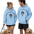 thumbnail image 4 of Pet Carrier Hoodie, Oversized Fleece Sweatshirt with Front Pouch for Small Pets, 4 of 8