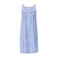 thumbnail image 6 of Aria Women's Sleeveless 40" Cotton Nightgown, Sizes XS-5X, 6 of 6
