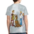thumbnail image 2 of Scooby Doo Teen T-Shirt Crewneck Short Sleeve Double-Sided Print Summer Tee Shirts Top For Youth Boys Girls Children Large, 2 of 7