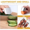 thumbnail image 3 of 4 Pcs Protège-Doigts en Acier Inoxydable pour Couper les Aliments, 3 of 8
