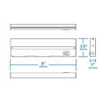 thumbnail image 2 of Nicor Lighting NUC508SNK 8 in. NUC-5 Series Nickel Selectable LED Under Cabinet Light, 2 of 2