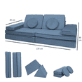 thumbnail image 4 of Dundy Plus Sillón de Actividades Modular Infantil, Sofá de Piso para Niños y Adultos, Juego para Niños y Bebés con 8 Piezas. (Indigo), 4 of 7