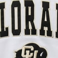 thumbnail image 5 of Men's Colosseum White Colorado Buffaloes Arch & Logo Crew Neck Sweatshirt, 5 of 5