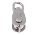 thumbnail image 1 of DYNWAVECA Single Pulley Block Rope Rigging 304 Marine Grade Stainless Steel Swivel Eye - M15, 1 of 7