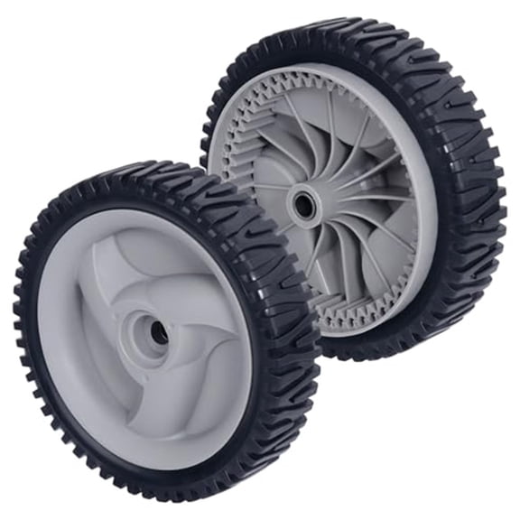 CaraMart 2 Pieces Lawn Mower Wheels 8 Inch Front Drive Replacement for Push Mower