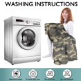 thumbnail image 6 of Green Brown Camo Classic Shapes Pattern Wearable Oversized Blanket,Wearable Blanket Hoodie for Adults,Cozy Hooded Blankets with Super Pockets,Super Warm Fuzzy Pullover for Women & Men, 6 of 6