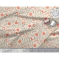 thumbnail image 3 of Soimoi White Modal Satin Fabric Branch & Red Berries Fruits Decor Fabric Printed Yard 42 Inch Wide, 3 of 3