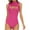 Hot Pink, variant on Women's Bodysuits Trendy Cut out Mock Neck Sleeveless Bodycon Jumpsuit Casual Slim Tight Rompers