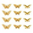 thumbnail image 2 of Anhility 3D Butterfly Wall Decor, 12Pcs Gold Butterfly Decorations for Birthday & Party Celebrations, Removable Stickers, 2 of 6