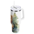 thumbnail image 2 of Bear Christmas Trees Scarf 40 oz Tumbler Insulated&nbsp;Travel Mug Leak Proof Water Bottles Glasses Fits in Car Cup Holder, 2 of 8