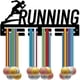 thumbnail image 1 of Soporte de acrílico para medallas de atletas corredores, colgador de medallas, ganchos para medallas deportivas, soporte para colgar en la pared, 1 of 9