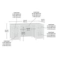 thumbnail image 3 of Sauder Edge Water Executive Desk, Chalked Chestnut, 418795, 3 of 9