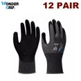 thumbnail image 3 of 1/12 par de guantes de seguridad para jardinería Wonder Grip, guantes de trabajo de nailon con revestimiento de nitrilo y arena, 3 of 5