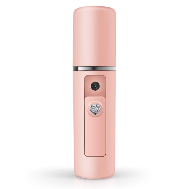 Nano Facial Mister Hidratante Atomización Humidificador Cool Mist Vaporizador Facial Práctico Pulverizador Hidratante e Hidratante para el Cuidado de la Piel Maquillaje Extensiones de Pestañas (Rosa)