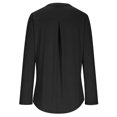 thumbnail image 4 of OIOLOYJM Women's Lightweight Long Sleeve T-Shirt Buttery Soft Loose Curved Hem Breathable Workout Yoga Tops Summer Basic Crewneck Athletic Running Shirts Black S, 4 of 6