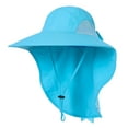 thumbnail image 1 of Chapeau de Soleil à Grand Bord pour Femmes avec Rabat de Cou pour Voyage Camping Randonnée Bateau Pêche, 1 of 7