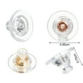 thumbnail image 6 of Yesbay 10 Pcs Silicone Earring Backs Hypoallergenic Soft Clear Earring Backs Replacements Nickel Lead Free Double Safety Locking Earring Backs for Studs/Droopy Heavy Earring, 6 of 8