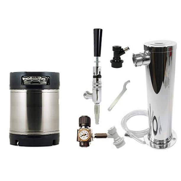 1. 75 Gallon Ball Lock Mini Cider and Wine Keg System w/Single Tower, New AIH Keg