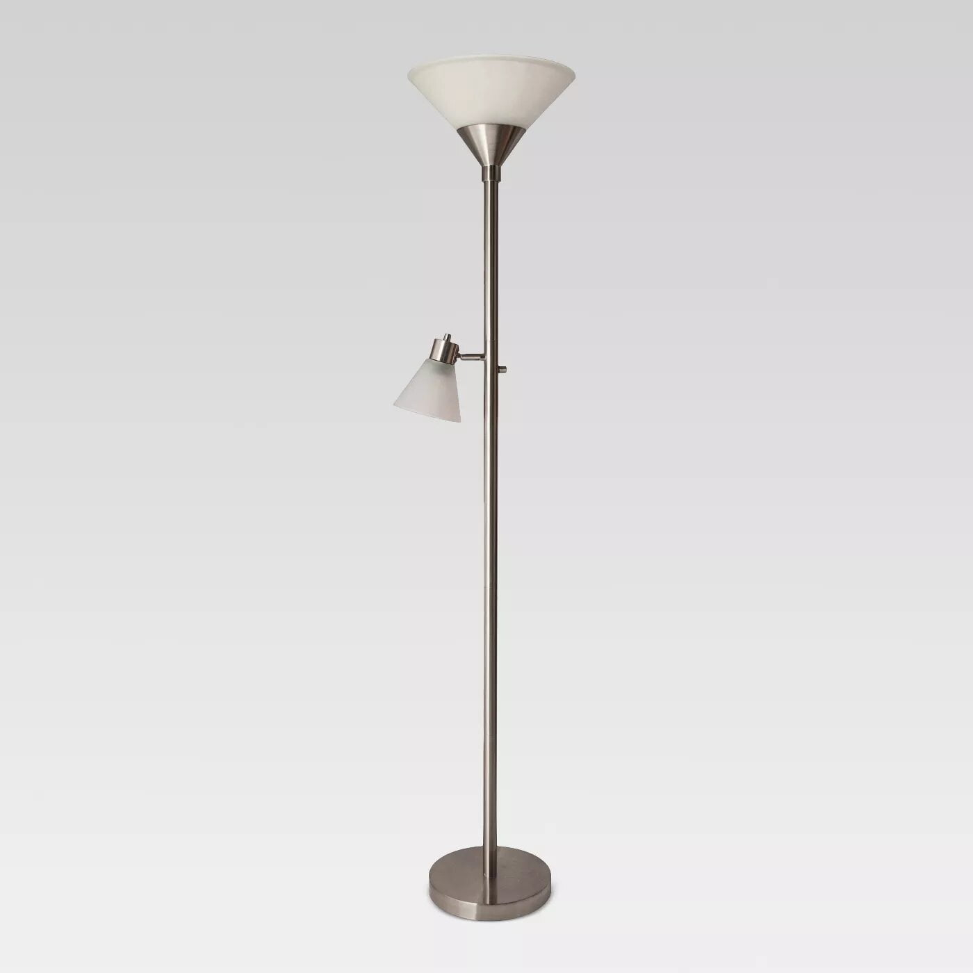 Threshold Mother Daughter Floor Lamp Made With Durable Metal In A Stylish Brass Finish Frosted Glass Shades New Open Box Com Threshold Mother Daughter Floor Lamp, Threshold Washed Wood Floor Lamp