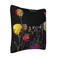 thumbnail image 2 of ZICANCN Skulls Death Man Blindfold Decorative Throw Pillow Covers , Couch Sofa Decorative Knit Pillow Covers for Living Room Farmhouse 22"x22", 2 of 8