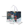 thumbnail image 2 of Elainilye Christmas Gift Bags Non-Woven Reusable Shopping Totes with Handles for Holiday Party Favors Gift Wrapping Packaging 5 Pack 10x13x7 Inches, 2 of 6