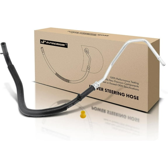 A-Premium Power Steering Return Hose Line Assembly Compatible with Ford F-250 F-350 F-450 F-550 Super Duty 2011-2014 6.2L 6.8L Pipe To Cooler