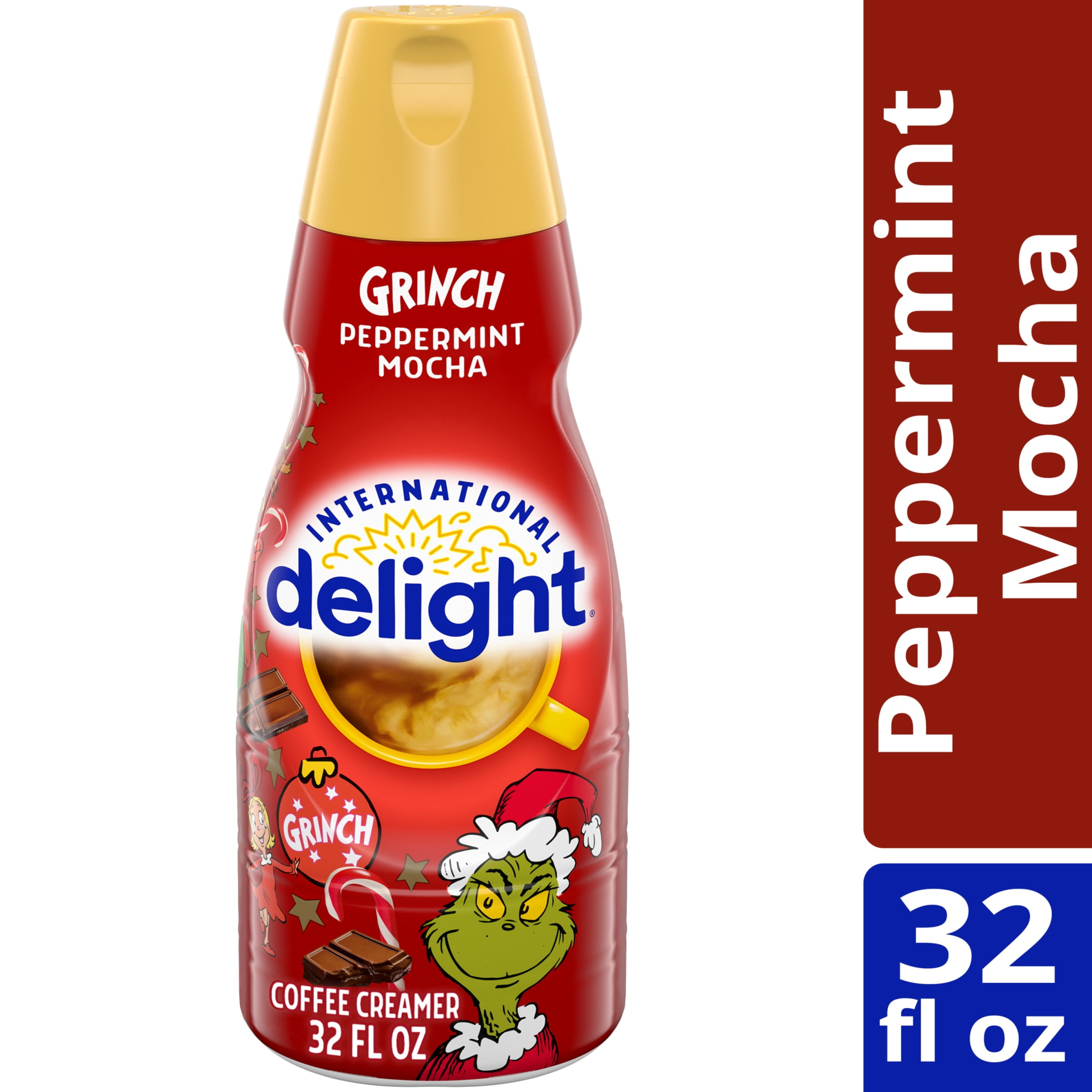 International Delight Grinch Peppermint Mocha Coffee Creamer, 32 oz