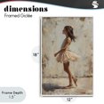 thumbnail image 4 of Stupell Industries Eclectic Ballerina in Soft Light White Framed Giclee Art, 12 x 18, by Creative Studio, 4 of 8