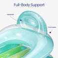 thumbnail image 5 of Funsicle Relaxing Lounge, 5.25ft Inflatable Pool Float with Cup Holder, Blue, Age 14 & up, 5 of 10