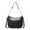 Black, variant on HuaAngel Shoulder Bag Fashion Retro Large Capacity Tote Bag for Women with Two Shoulder Strap