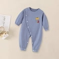 thumbnail image 6 of IROINNID Baby Long Sleeve Onesies Baby Boy's Pajamas Soild Color Summer Creeping Clothes, 6 of 6